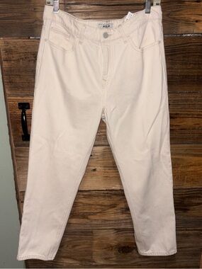 NWOT SALSA JEANS — Cream High-Waist Straight Leg Jeans $160 MSRP